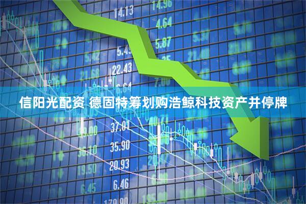 信阳光配资 德固特筹划购浩鲸科技资产并停牌