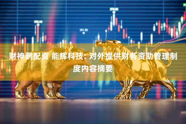 财神到配资 能辉科技: 对外提供财务资助管理制度内容摘要