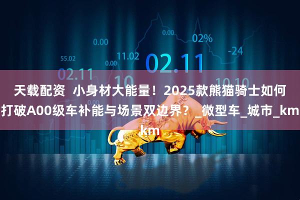 天载配资  小身材大能量！2025款熊猫骑士如何打破A00级车补能与场景双边界？_微型车_城市_km
