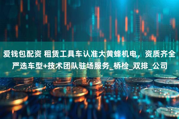 爱钱包配资 租赁工具车认准大黄蜂机电，资质齐全严选车型+技术团队驻场服务_桥检_双排_公司